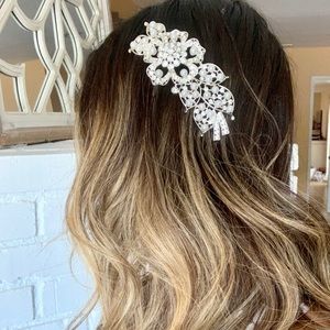 Crystal and Pearl Bridal Hair Piece